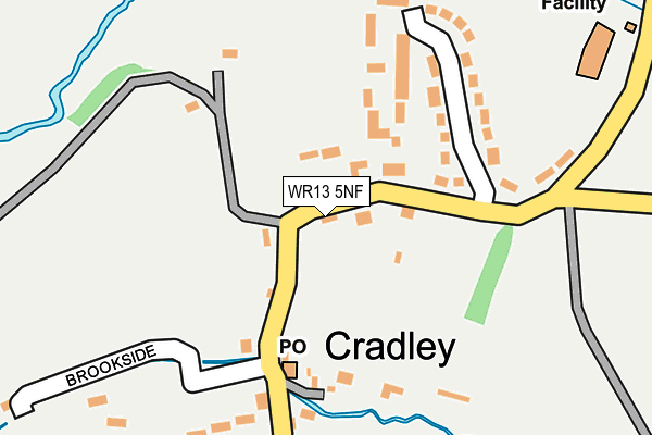 WR13 5NF map - OS OpenMap – Local (Ordnance Survey)