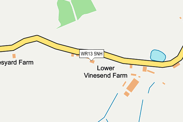 WR13 5NH map - OS OpenMap – Local (Ordnance Survey)