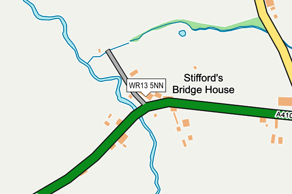 WR13 5NN map - OS OpenMap – Local (Ordnance Survey)