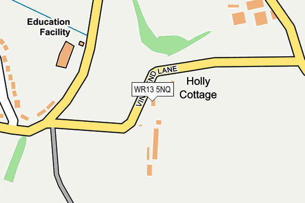 WR13 5NQ map - OS OpenMap – Local (Ordnance Survey)