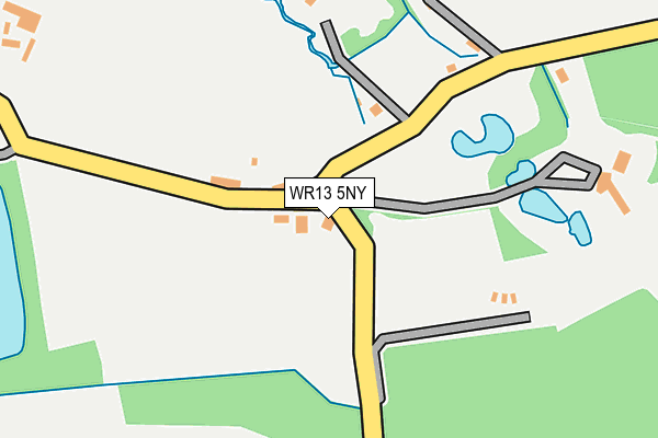 WR13 5NY map - OS OpenMap – Local (Ordnance Survey)