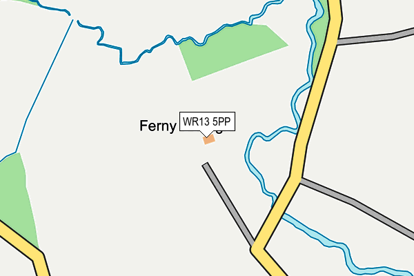 WR13 5PP map - OS OpenMap – Local (Ordnance Survey)