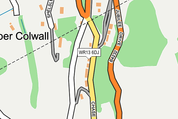 WR13 6DJ map - OS OpenMap – Local (Ordnance Survey)