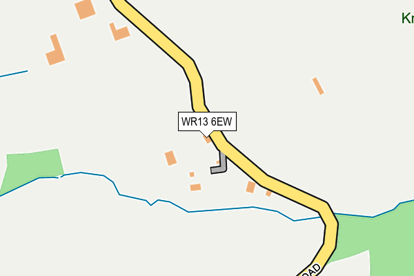 WR13 6EW map - OS OpenMap – Local (Ordnance Survey)