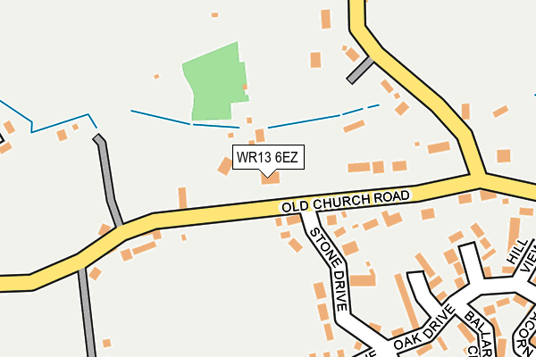 WR13 6EZ map - OS OpenMap – Local (Ordnance Survey)