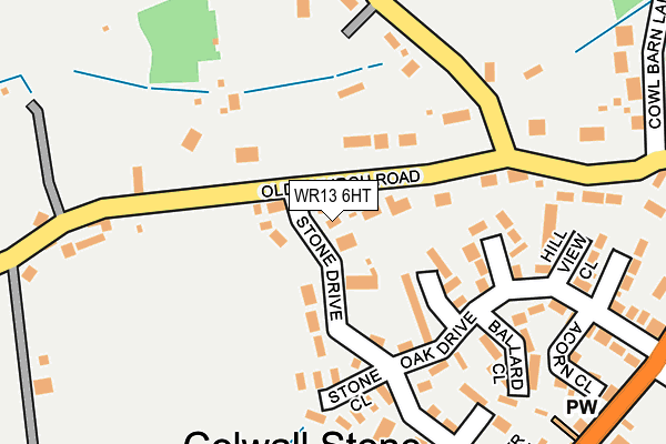 WR13 6HT map - OS OpenMap – Local (Ordnance Survey)
