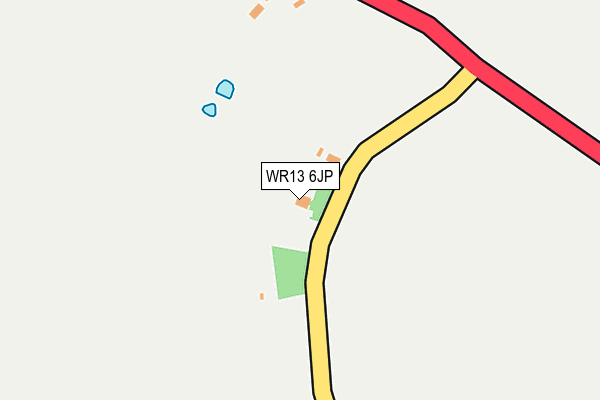 WR13 6JP map - OS OpenMap – Local (Ordnance Survey)