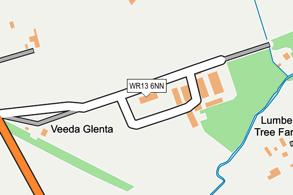 WR13 6NN map - OS OpenMap – Local (Ordnance Survey)