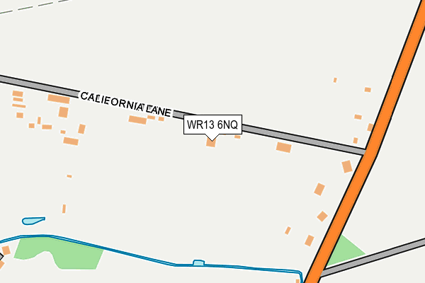 WR13 6NQ map - OS OpenMap – Local (Ordnance Survey)