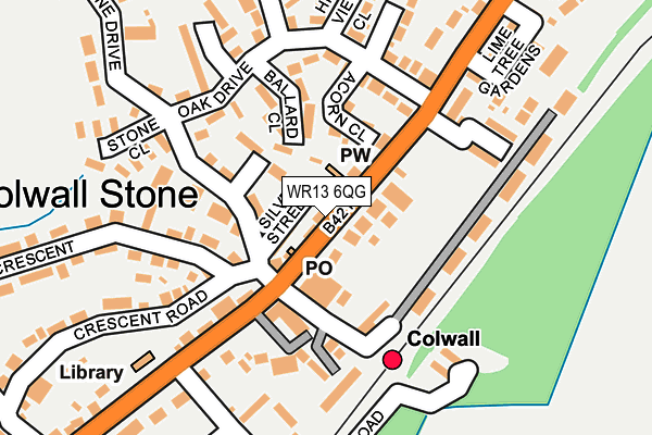 Map of PROVISIONS OF COLWALL LTD at local scale