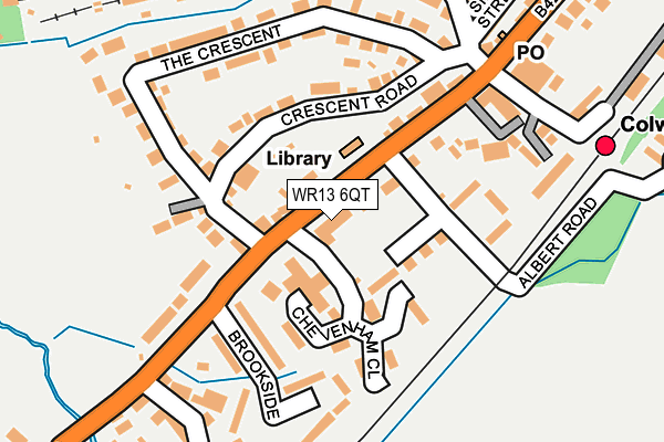 WR13 6QT map - OS OpenMap – Local (Ordnance Survey)
