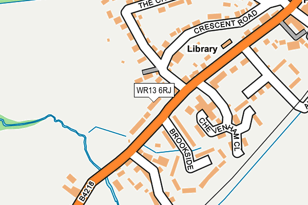 WR13 6RJ map - OS OpenMap – Local (Ordnance Survey)