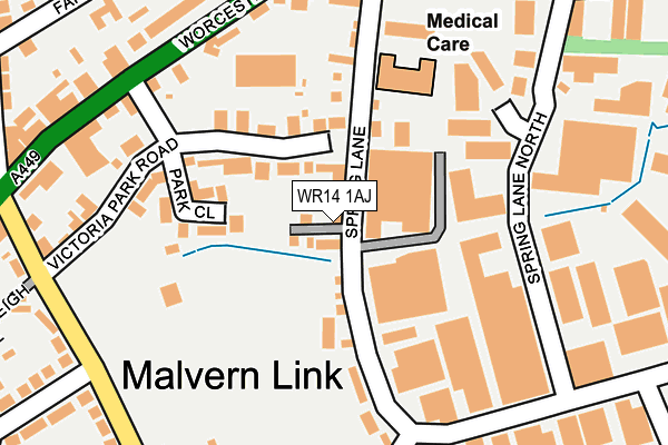 Map of REVOLUTION FITNESS CLUB LTD at local scale