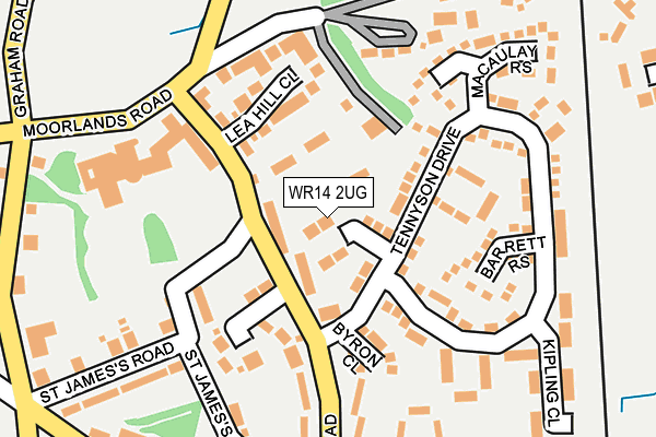 WR14 2UG map - OS OpenMap – Local (Ordnance Survey)