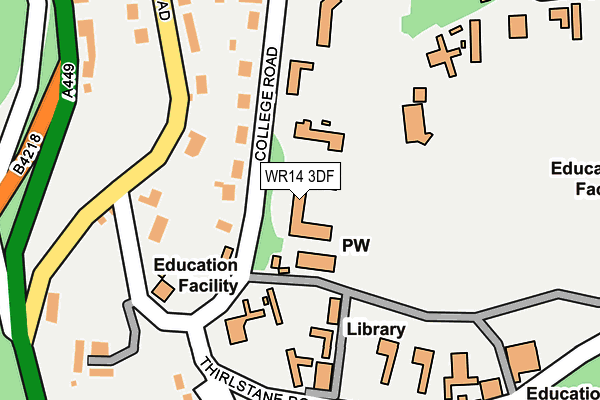 Map of MALVERN COLLEGE INTERNATIONAL LIMITED at local scale