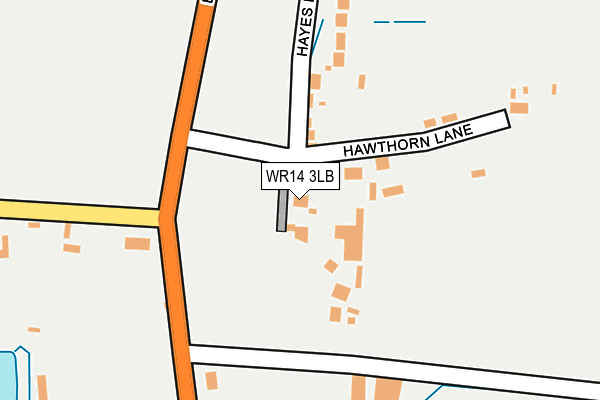 WR14 3LB map - OS OpenMap – Local (Ordnance Survey)