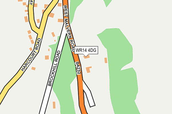 WR14 4DG map - OS OpenMap – Local (Ordnance Survey)