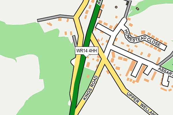 WR14 4HH map - OS OpenMap – Local (Ordnance Survey)