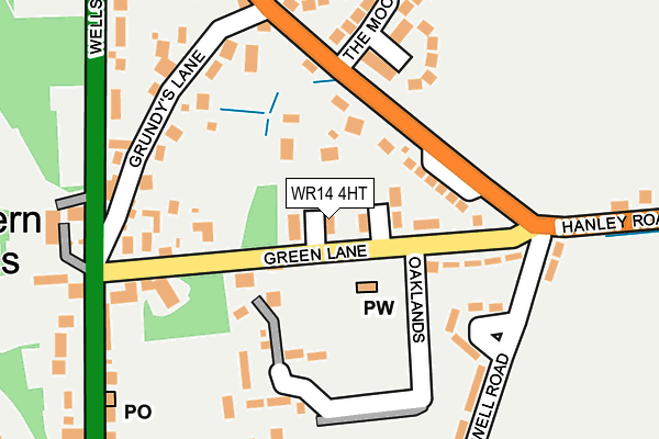 WR14 4HT map - OS OpenMap – Local (Ordnance Survey)