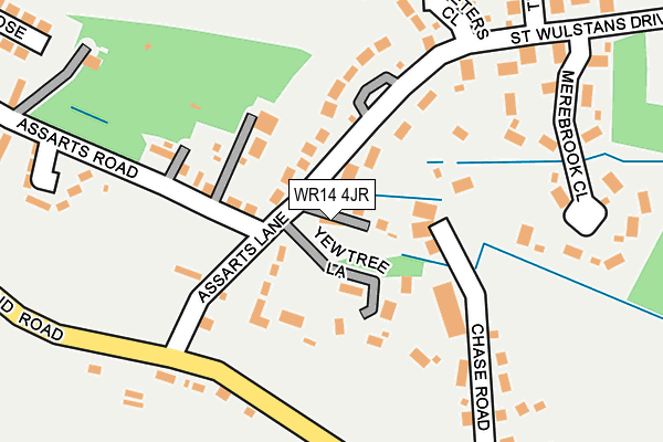 WR14 4JR map - OS OpenMap – Local (Ordnance Survey)