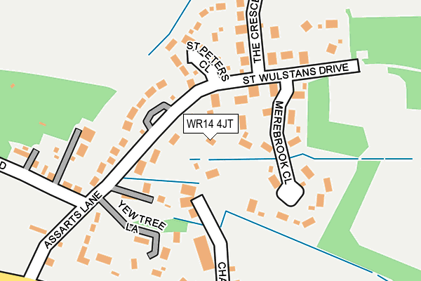WR14 4JT map - OS OpenMap – Local (Ordnance Survey)