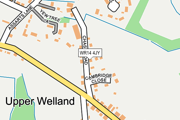 WR14 4JY map - OS OpenMap – Local (Ordnance Survey)