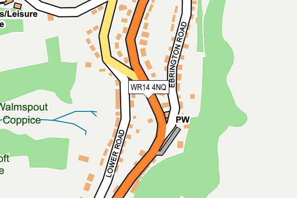 WR14 4NQ map - OS OpenMap – Local (Ordnance Survey)