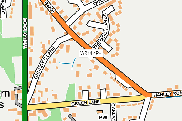 WR14 4PH map - OS OpenMap – Local (Ordnance Survey)