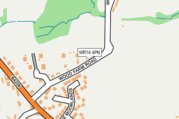 WR14 4PN map - OS OpenMap – Local (Ordnance Survey)
