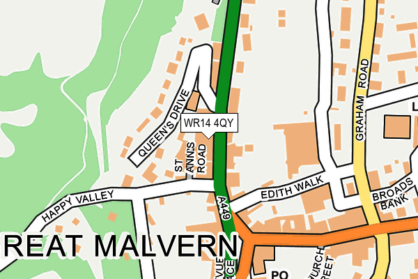 Map of FIELDGRANGE (MALVERN) MANAGEMENT LIMITED at local scale