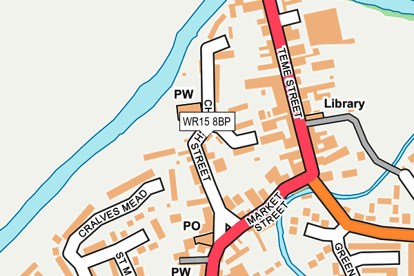 WR15 8BP map - OS OpenMap – Local (Ordnance Survey)