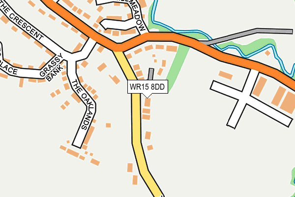 WR15 8DD map - OS OpenMap – Local (Ordnance Survey)