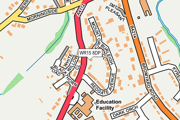 WR15 8DP map - OS OpenMap – Local (Ordnance Survey)