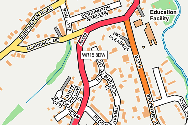 WR15 8DW map - OS OpenMap – Local (Ordnance Survey)