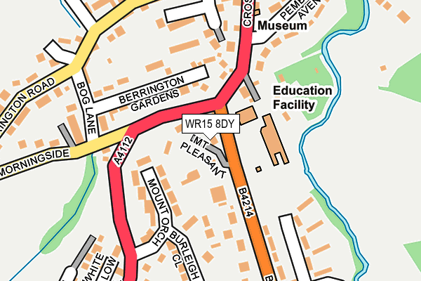 WR15 8DY map - OS OpenMap – Local (Ordnance Survey)