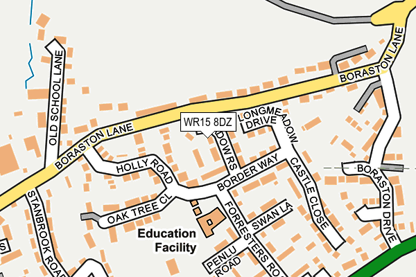 WR15 8DZ map - OS OpenMap – Local (Ordnance Survey)