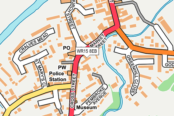 WR15 8EB map - OS OpenMap – Local (Ordnance Survey)