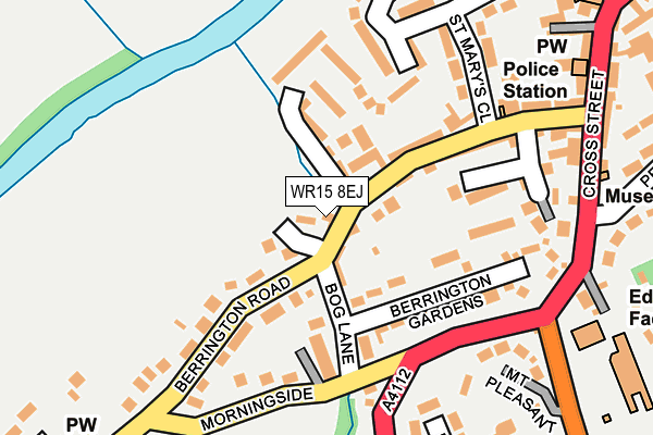 WR15 8EJ map - OS OpenMap – Local (Ordnance Survey)