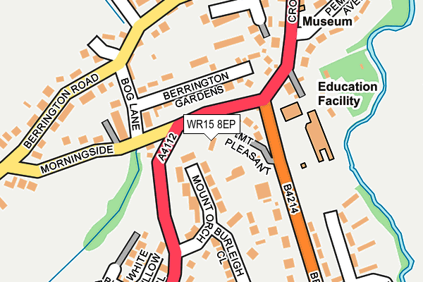 WR15 8EP map - OS OpenMap – Local (Ordnance Survey)