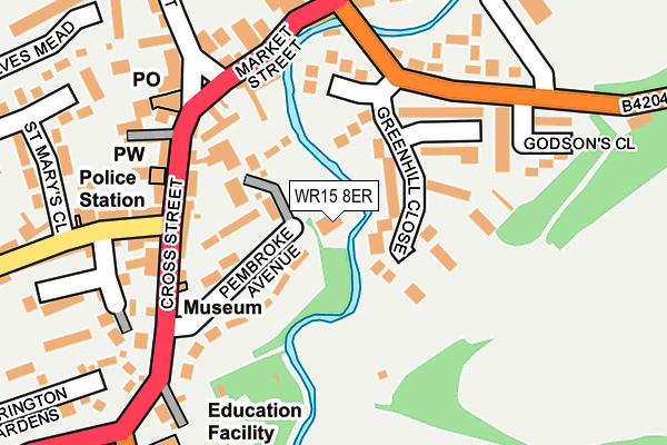 WR15 8ER map - OS OpenMap – Local (Ordnance Survey)