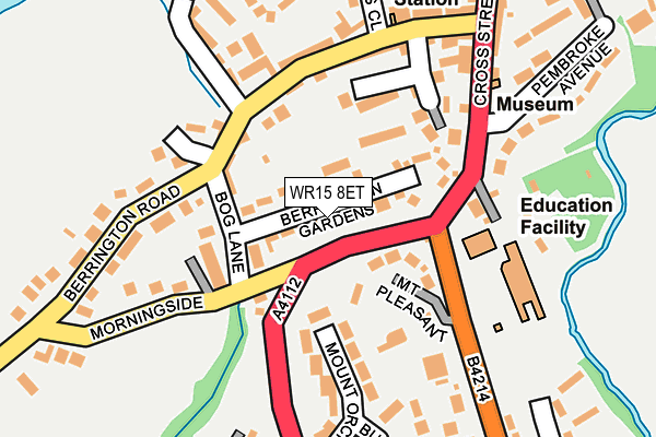 WR15 8ET map - OS OpenMap – Local (Ordnance Survey)
