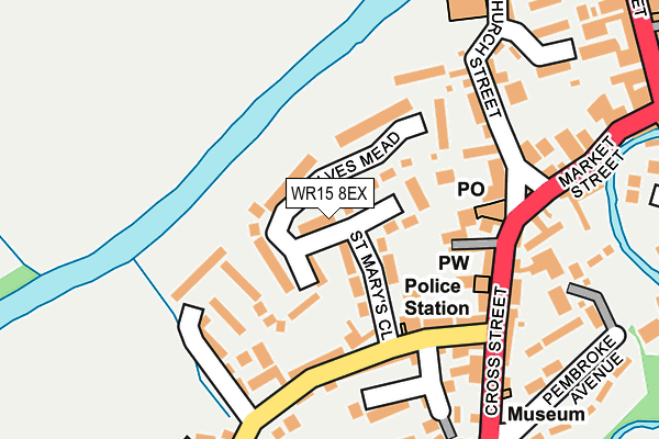 WR15 8EX map - OS OpenMap – Local (Ordnance Survey)