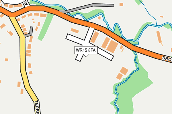 WR15 8FA map - OS OpenMap – Local (Ordnance Survey)