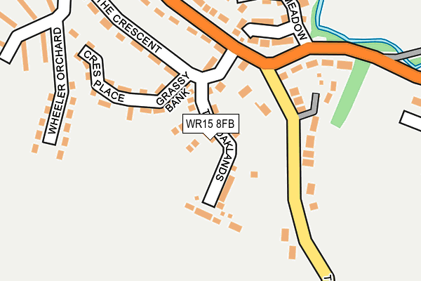 WR15 8FB map - OS OpenMap – Local (Ordnance Survey)