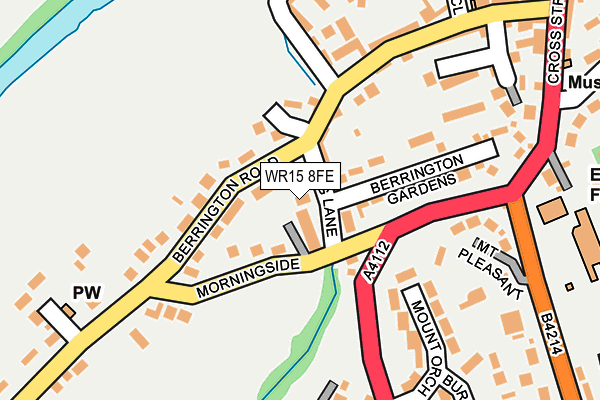 WR15 8FE map - OS OpenMap – Local (Ordnance Survey)