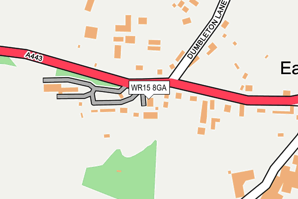 WR15 8GA map - OS OpenMap – Local (Ordnance Survey)