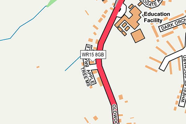 WR15 8GB map - OS OpenMap – Local (Ordnance Survey)