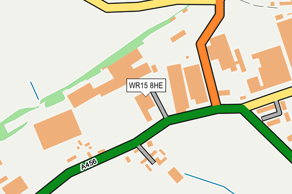 WR15 8HE map - OS OpenMap – Local (Ordnance Survey)