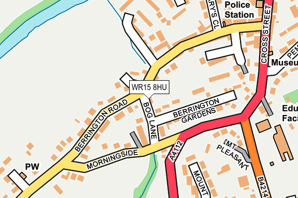 WR15 8HU map - OS OpenMap – Local (Ordnance Survey)