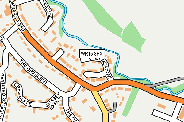 WR15 8HX map - OS OpenMap – Local (Ordnance Survey)